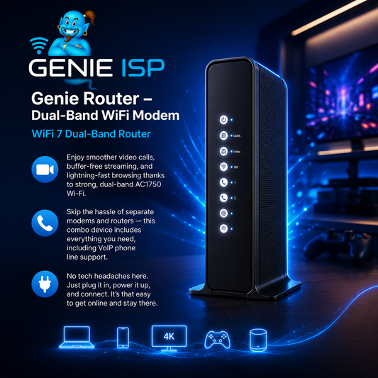 Genie Router – Dual-Band WiFi Modem